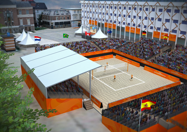 Innovation and maximum show at the 2015 Beach Volleyball World Championships - Johan Cruyff Institute