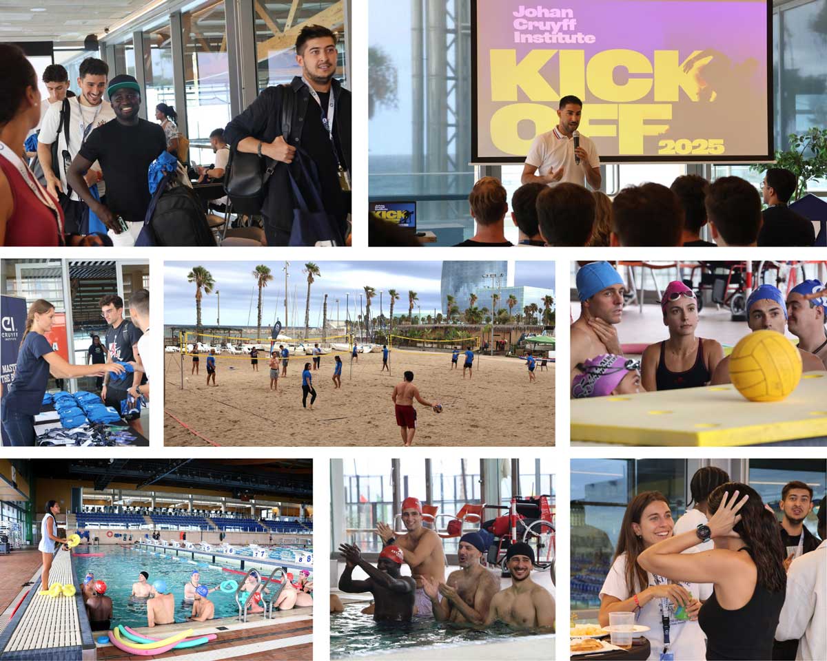 Collage - the start of the 2025-2026 academic year at Johan Cruyff Institute.