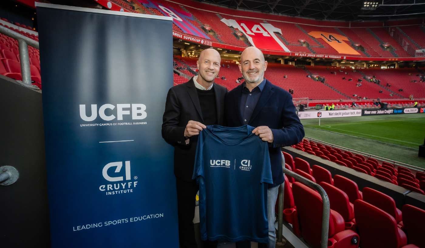 Johan Cruyff Institute and University Campus of Football Business (UCFB) announce a global partnership in sports education.